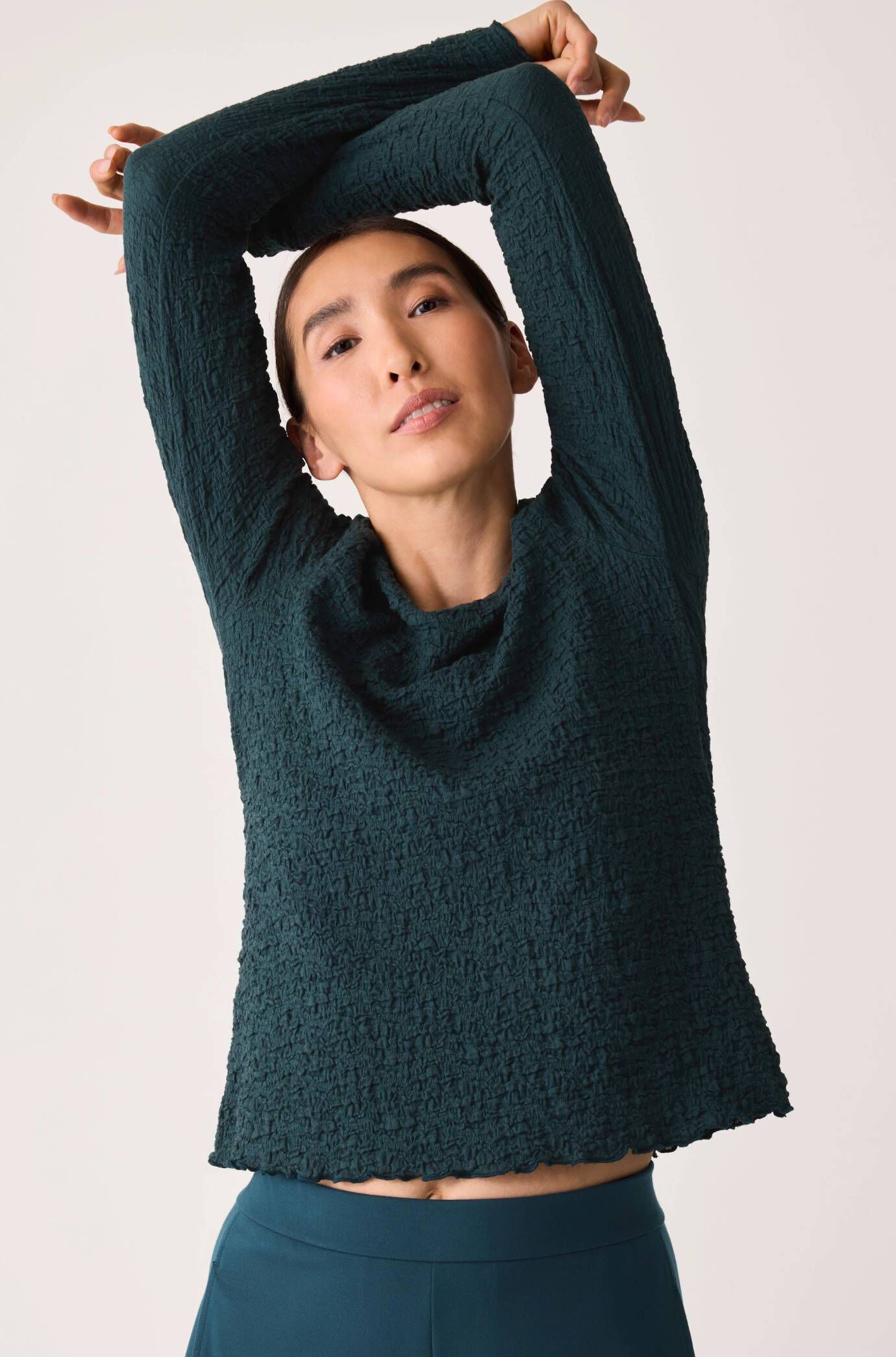Bubble Jacquard Classic Collar Shirt