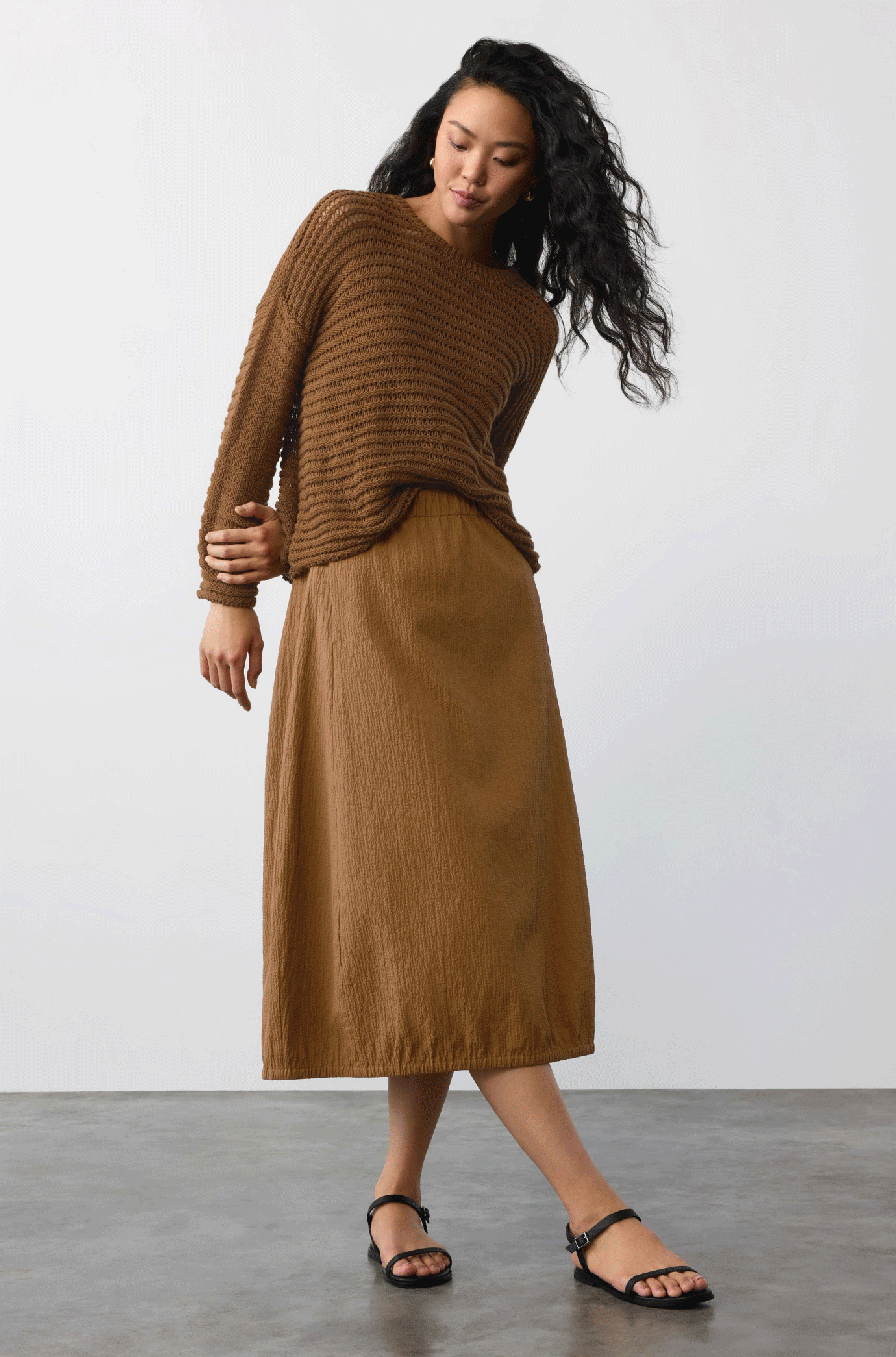 Organic Cotton Pucker Lantern Skirt Organic Cotton Pucker Lantern Skirt
