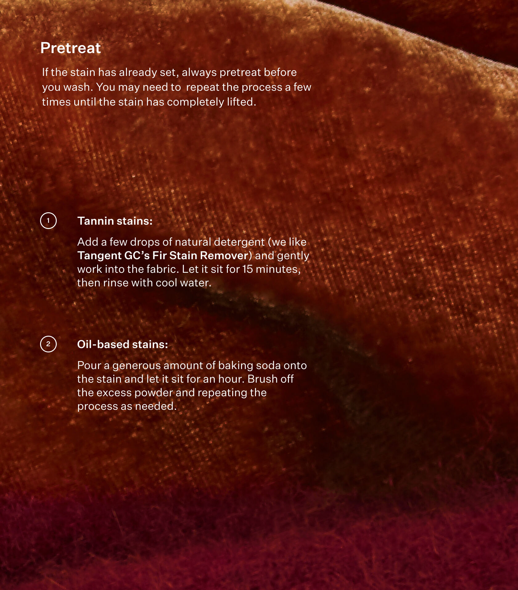 Infographic on how to pretreat stained velvet clothing at home. Infographic on how to pretreat stained velvet clothing at home.