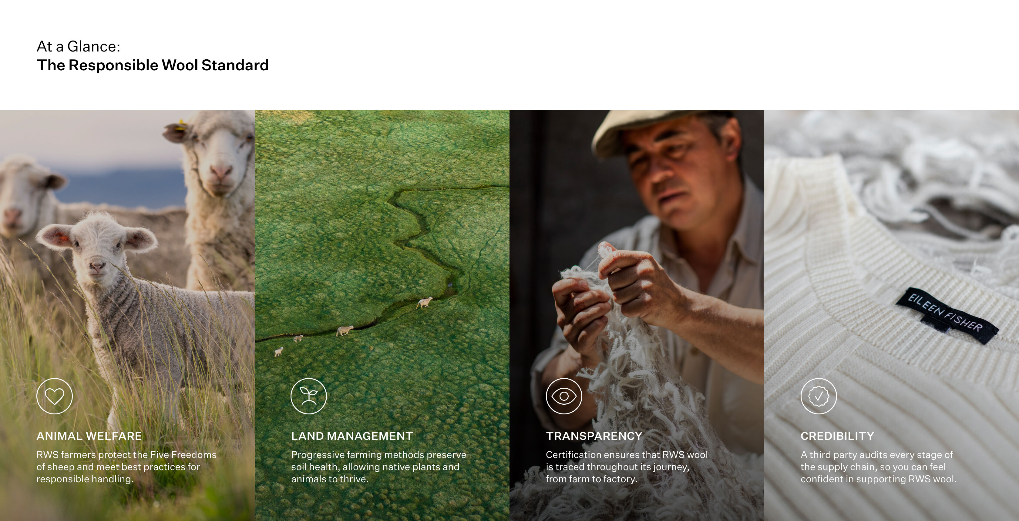The Responsible Wool Standard at a glance. The Responsible Wool Standard at a glance.