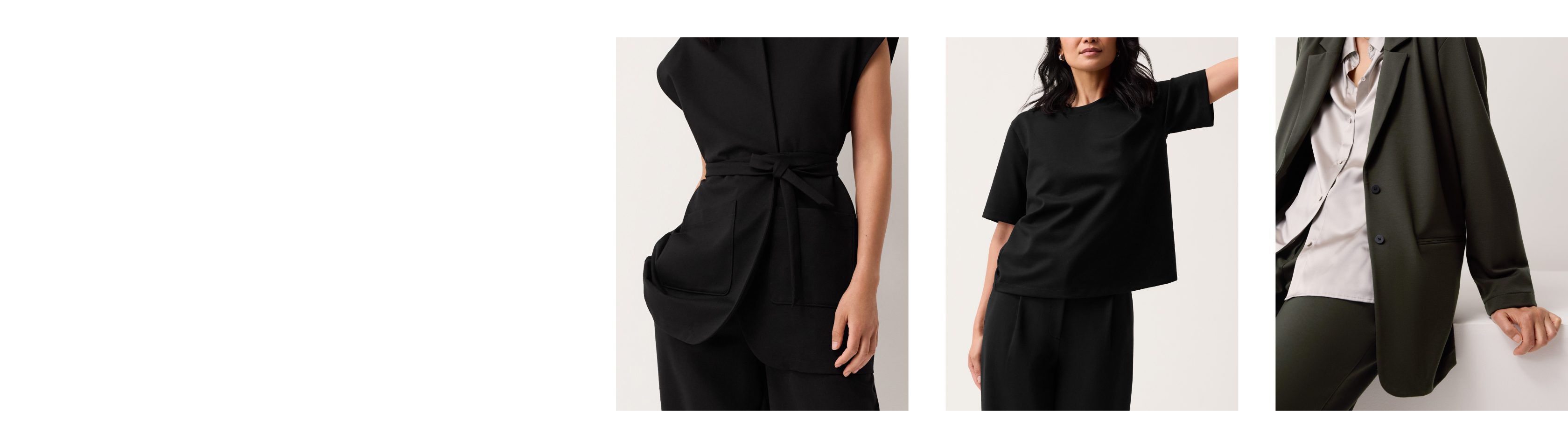 Ponte Vest Tee and Jacket