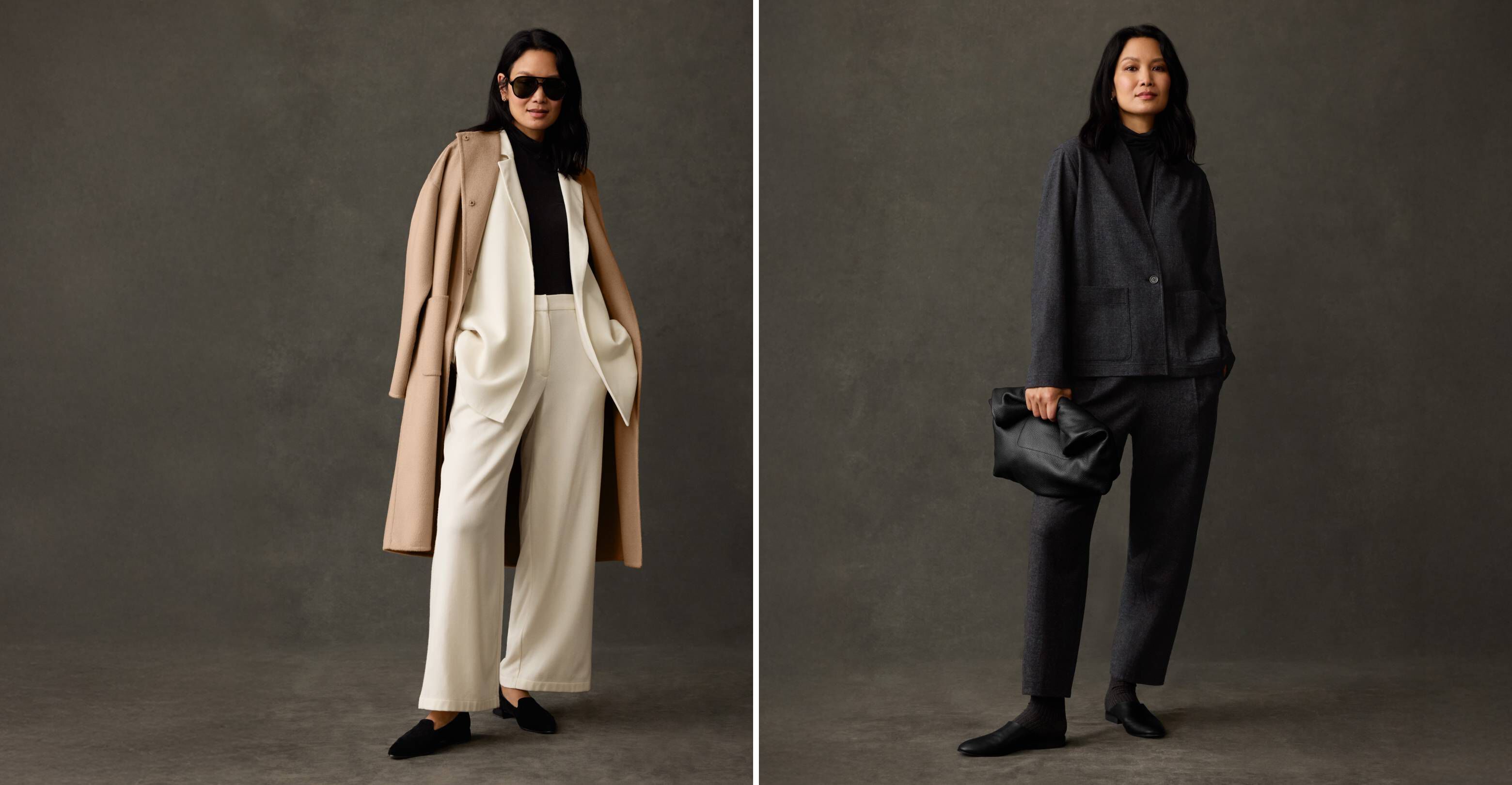 New Suiting Styles in Stretch Wool Crepe and Boiled Wool