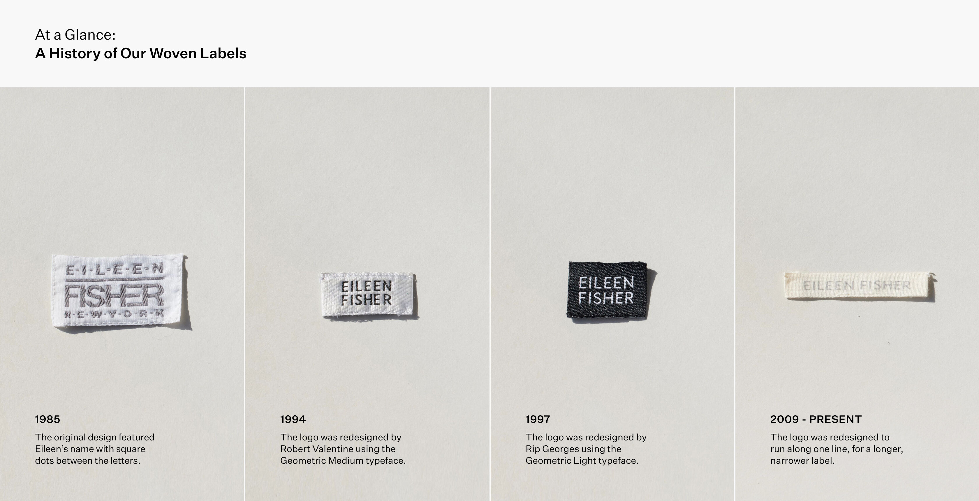 Vintage EILEEN FISHER woven tags Vintage EILEEN FISHER woven tags