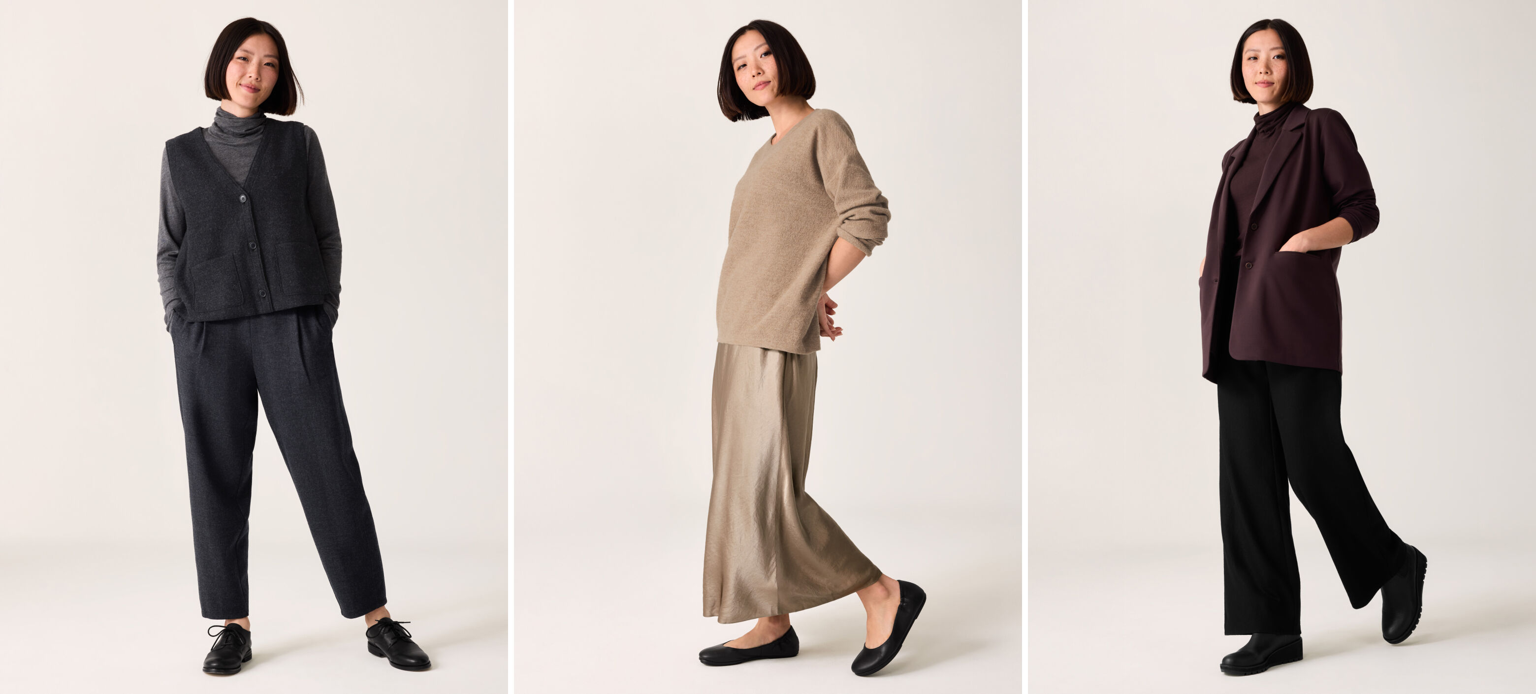 Wool Satin and Ponte Petite Looks
