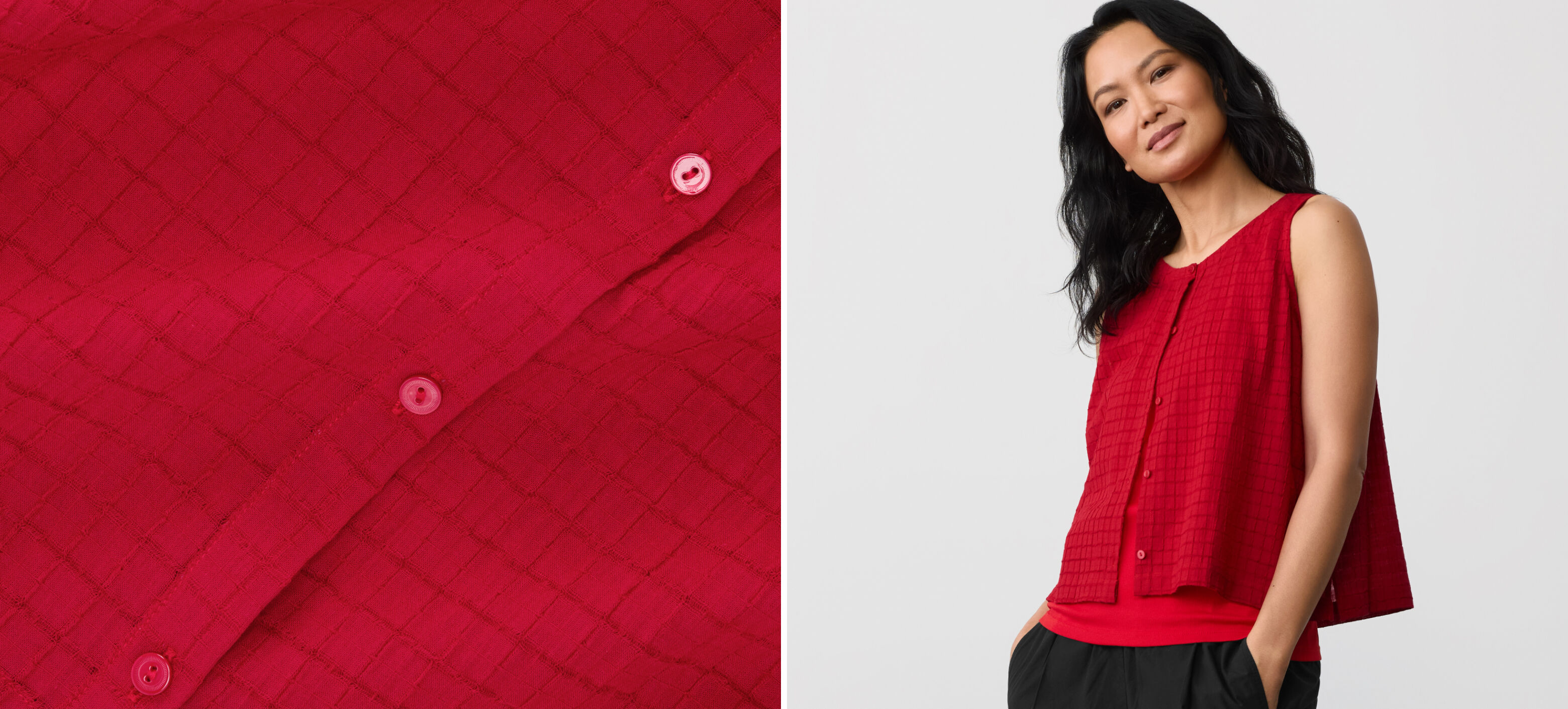 Organic Cotton Voile Box Vest