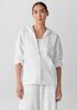Lightweight Organic Cotton Terry Hooded Jacket