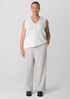 Washable Flex Ponte Wide Trouser Pant