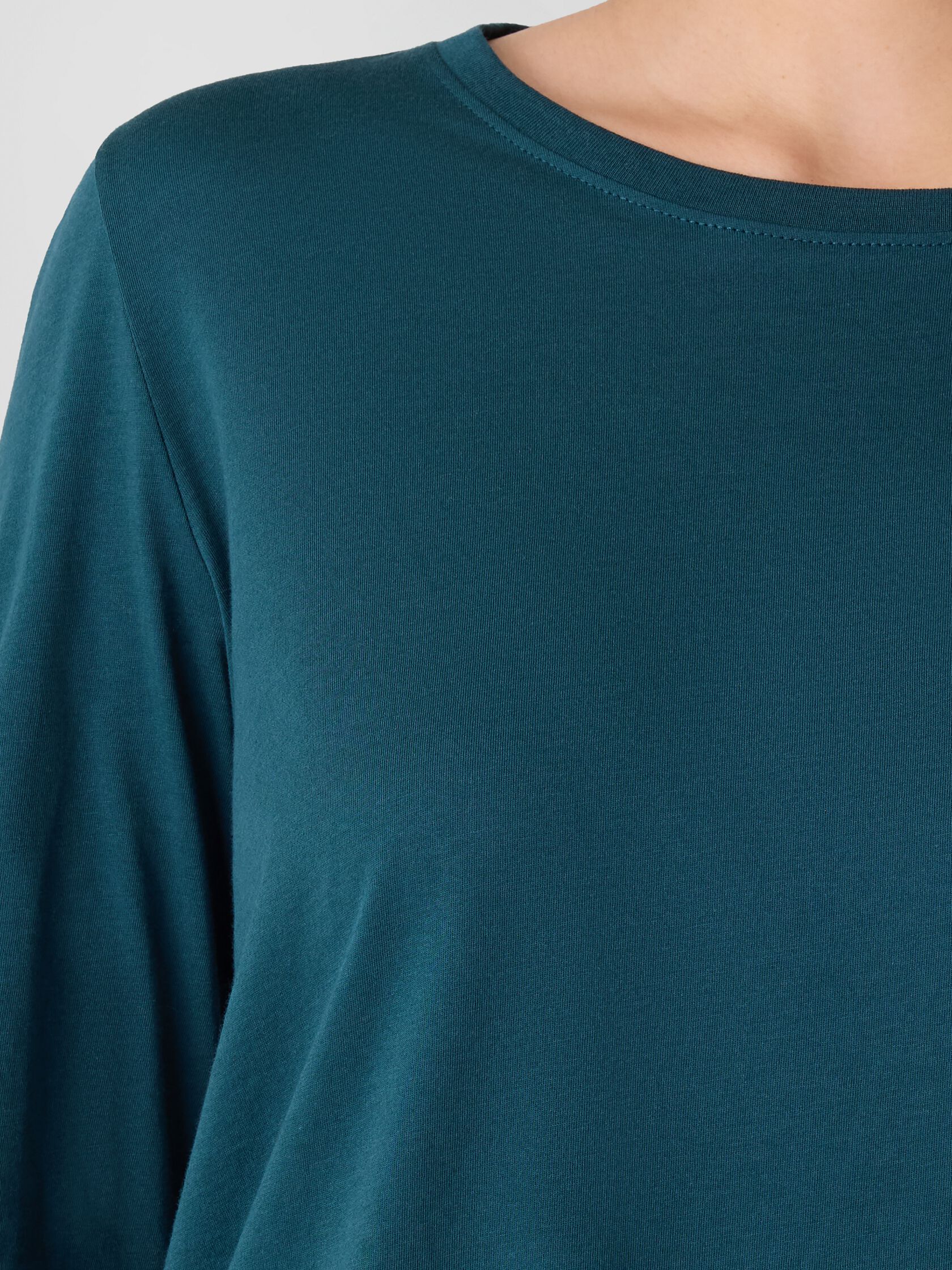 Organic Pima Cotton Jersey Long-Sleeve Tee