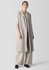 Lightweight Boiled Wool Shawl Collar Vest in Regenerative Wool