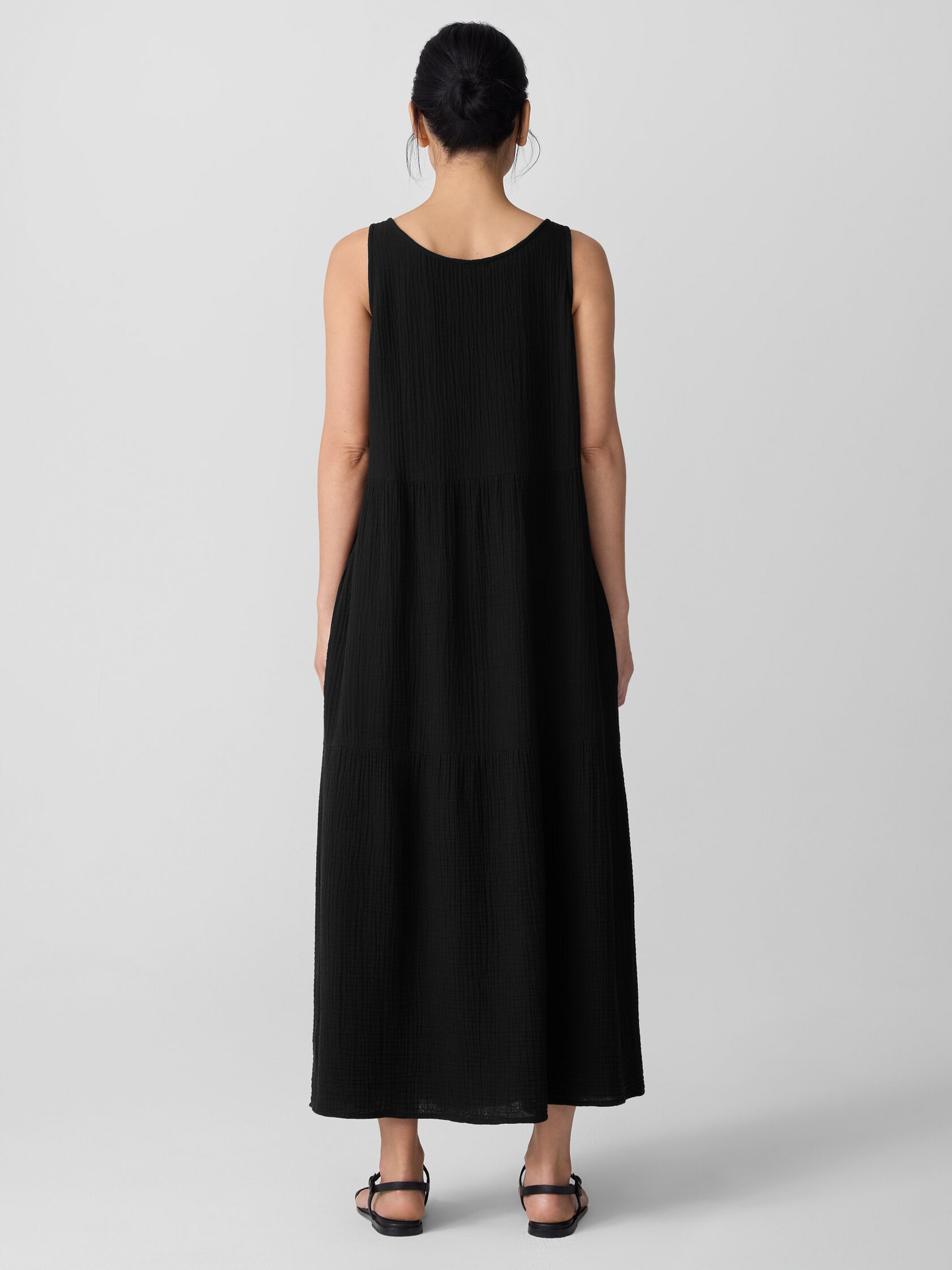 Organic Cotton Lofty Gauze Tiered Dress