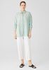 Washable Stretch Crepe Straight Pant with Yoke