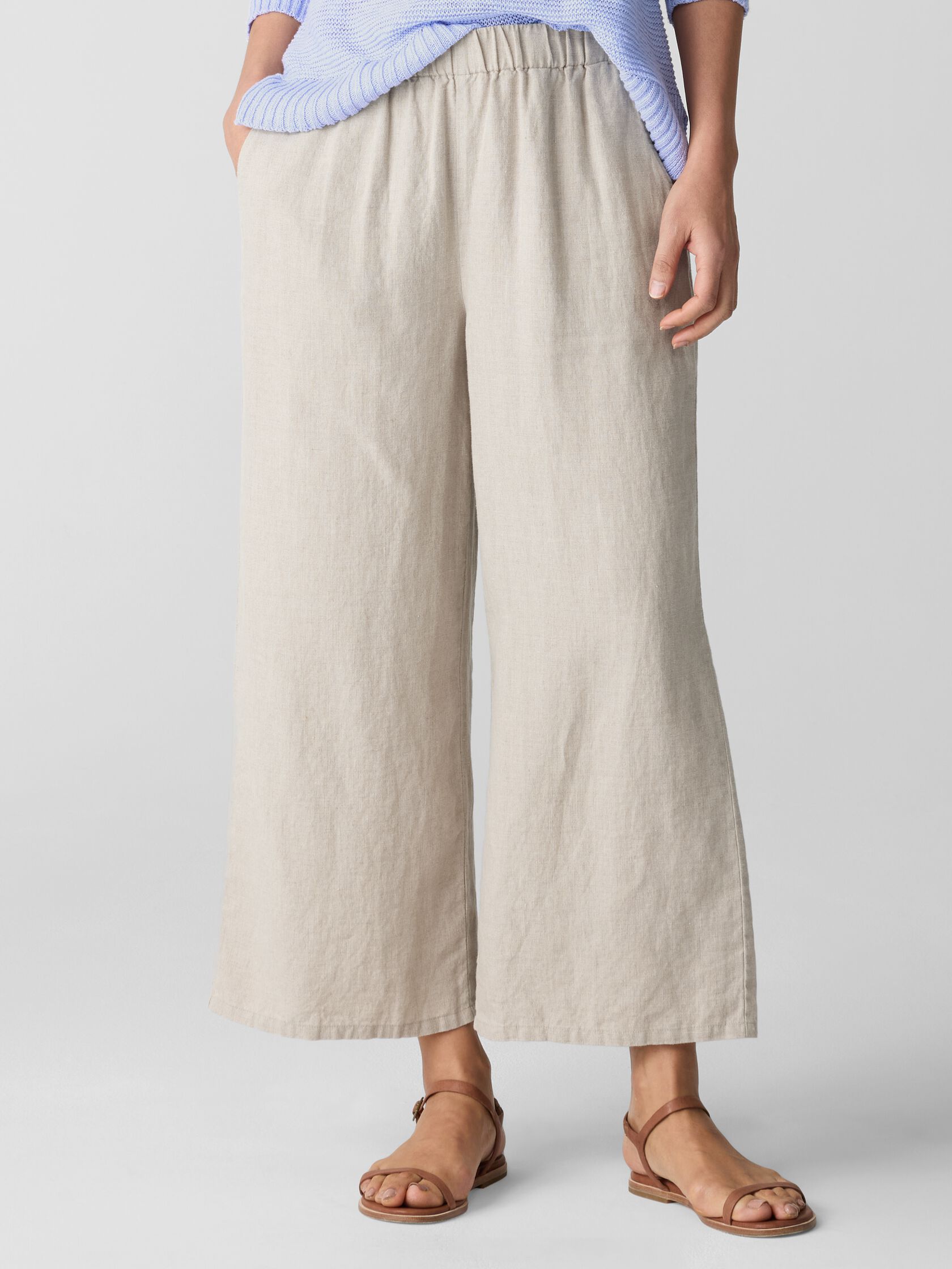 Organic Linen Wide-Leg Pant