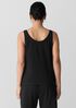 Pima Cotton Stretch Jersey Scoop Neck Tank