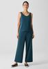 Stretch Silk Jersey Scoop Neck Tank