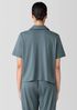Organic Cotton Interlock Notch Collar Sleep Shirt