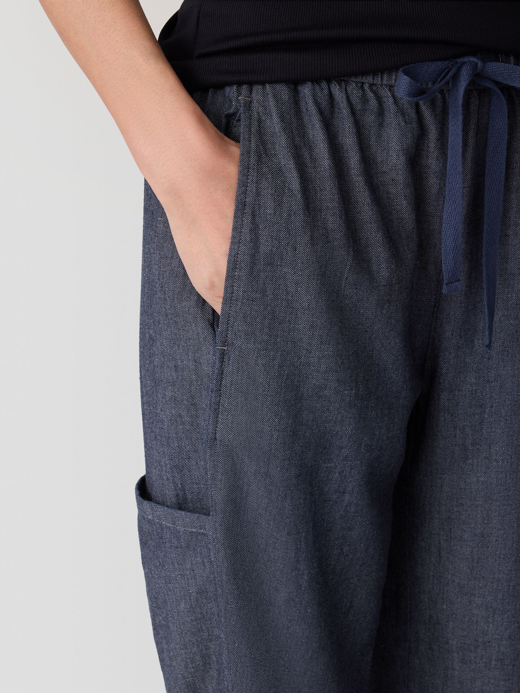 Airy Organic Cotton Twill Cargo Pant