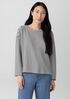 Striped Organic Cotton Slub Bateau Neck Top