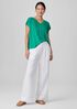 Organic Linen Jersey V-Neck Tee