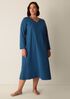 Organic Cotton Interlock V-Neck Sleep Dress