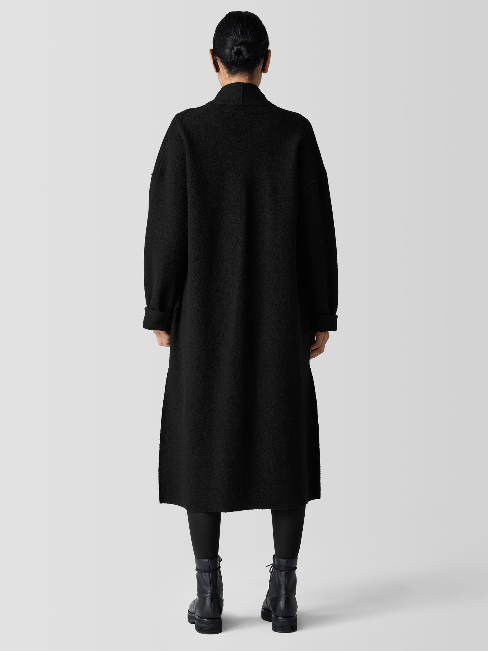 Lightweight Boiled Wool Icon Coat in Regenerative Wool