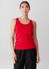 Organic Cotton Stretch Rib Scoop Neck Tank