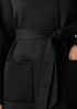Lustrous Wool High Collar Coat