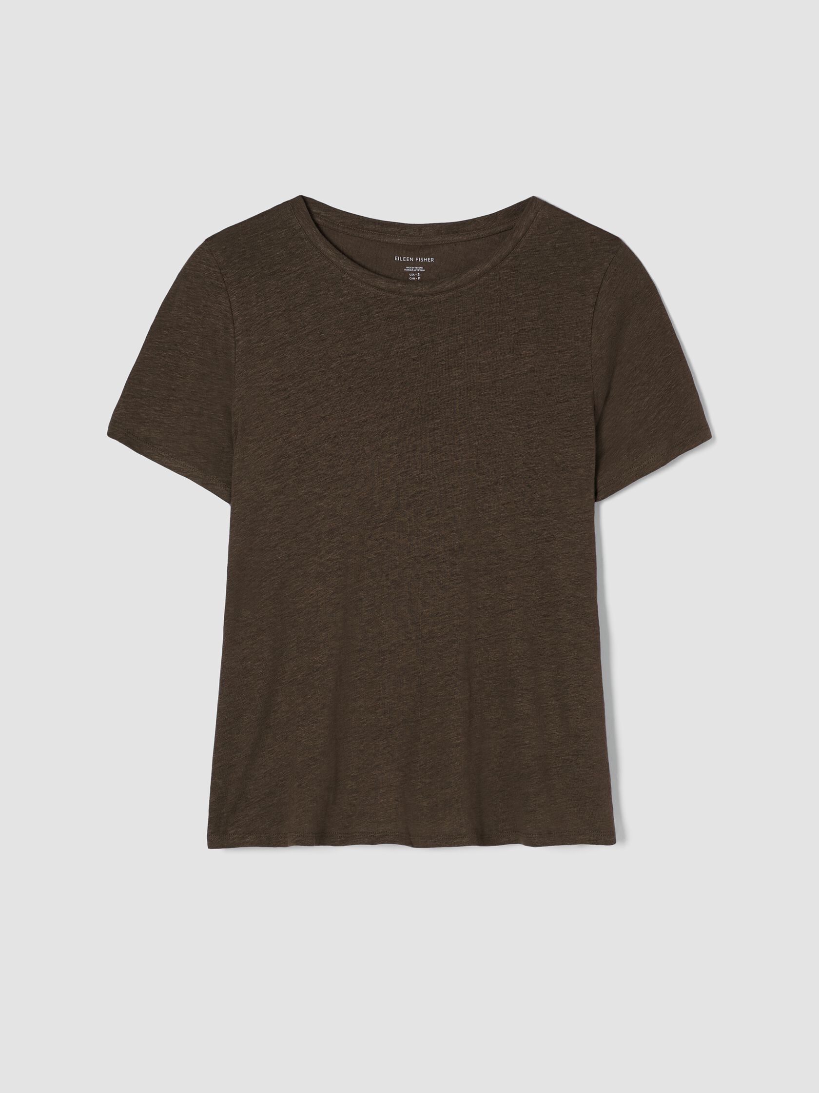 Organic Linen Jersey Crew Neck Tee