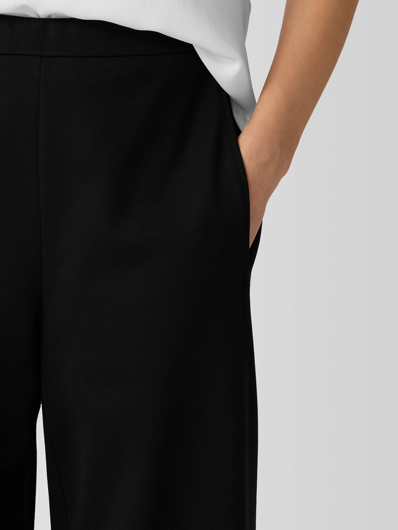 Washable Flex Ponte Curved Lantern Pant