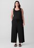 Pima Cotton Stretch Jersey Wide-Leg Pant