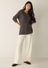 Chenille Blend Jewel Neck Top