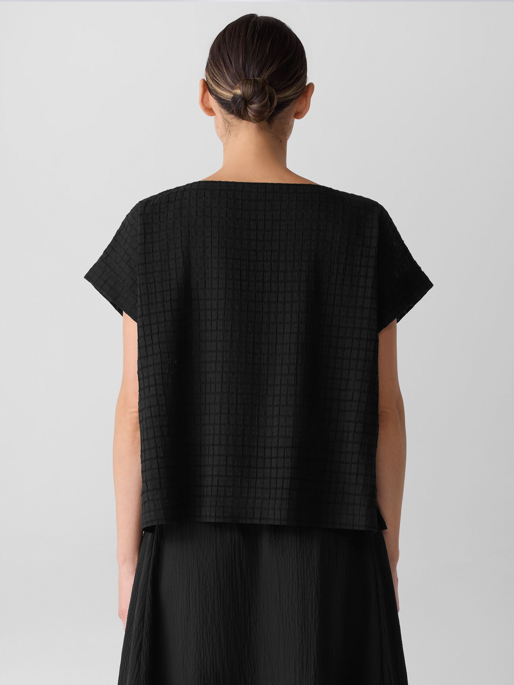 Organic Cotton Voile Box Square Top