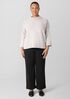 Cotton Stretch Denim Wide-Leg Jean