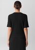 Bubble Jacquard Crew Neck Top