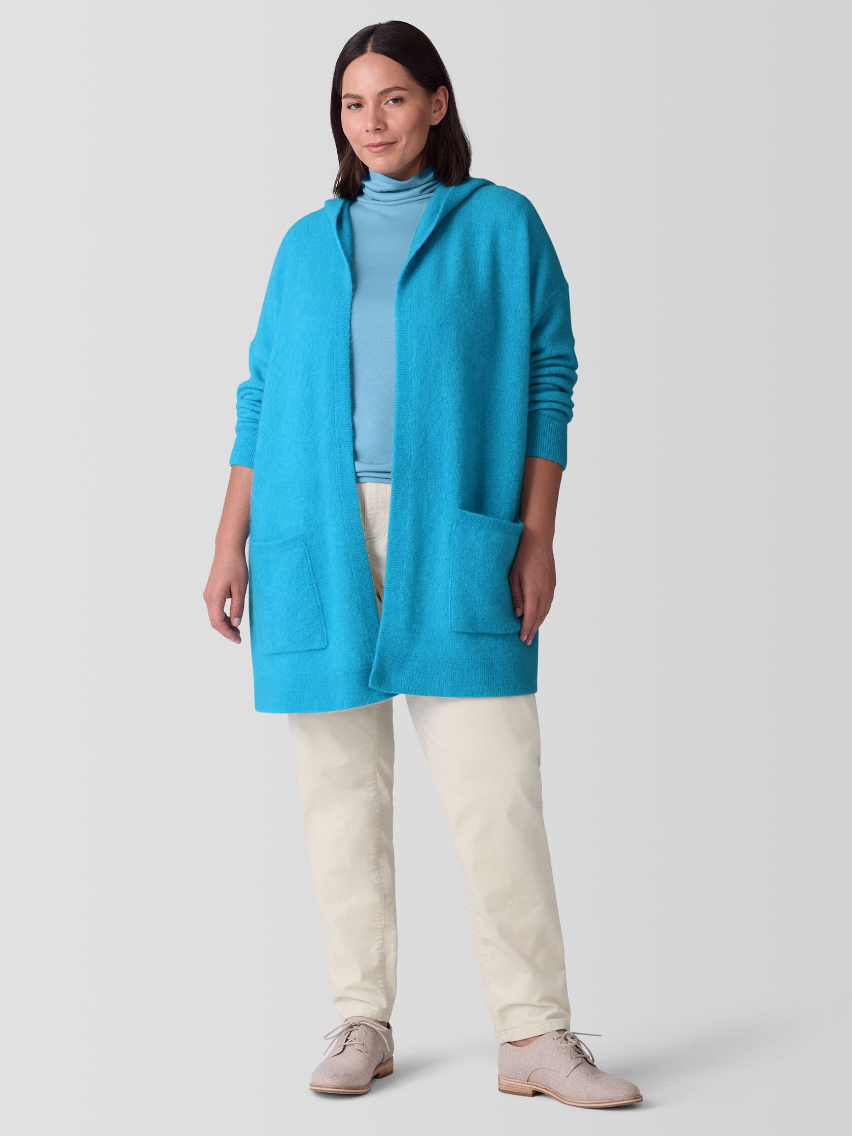 Cashmere Silk Bliss Hooded Cardigan