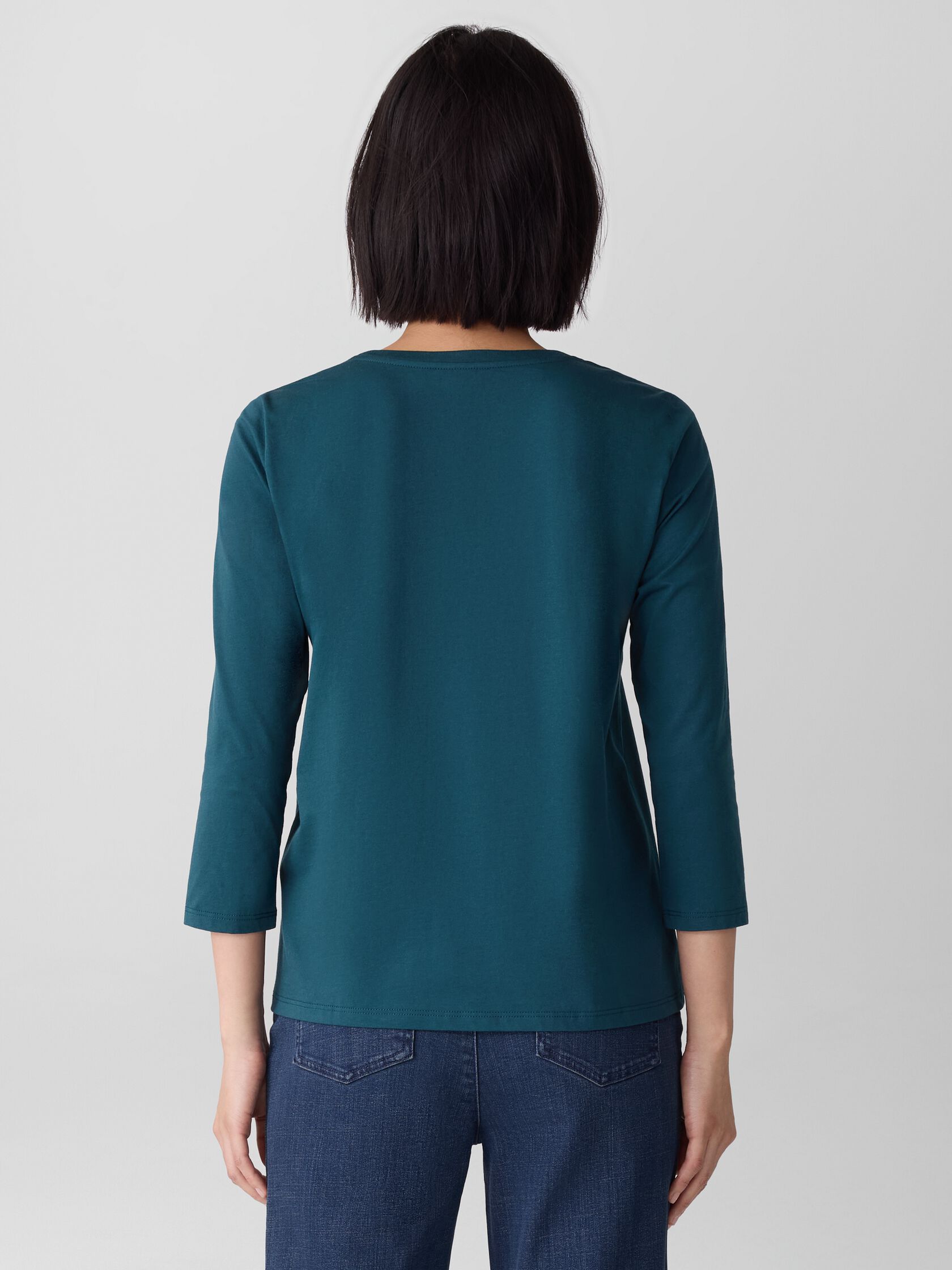 Organic Pima Cotton Jersey Long-Sleeve Tee
