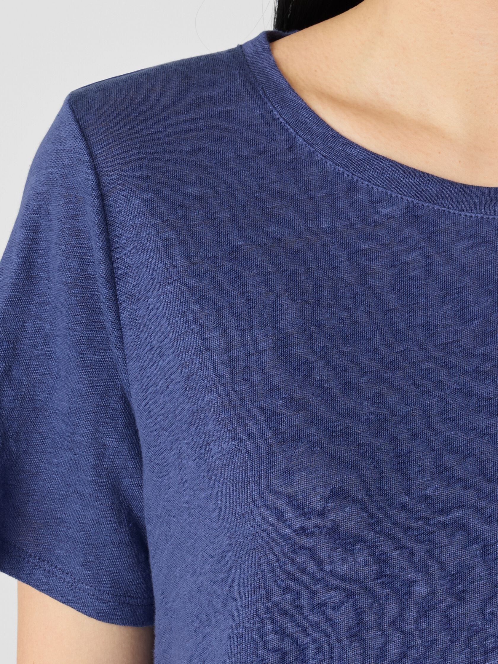 Organic Linen Jersey Crew Neck Tee
