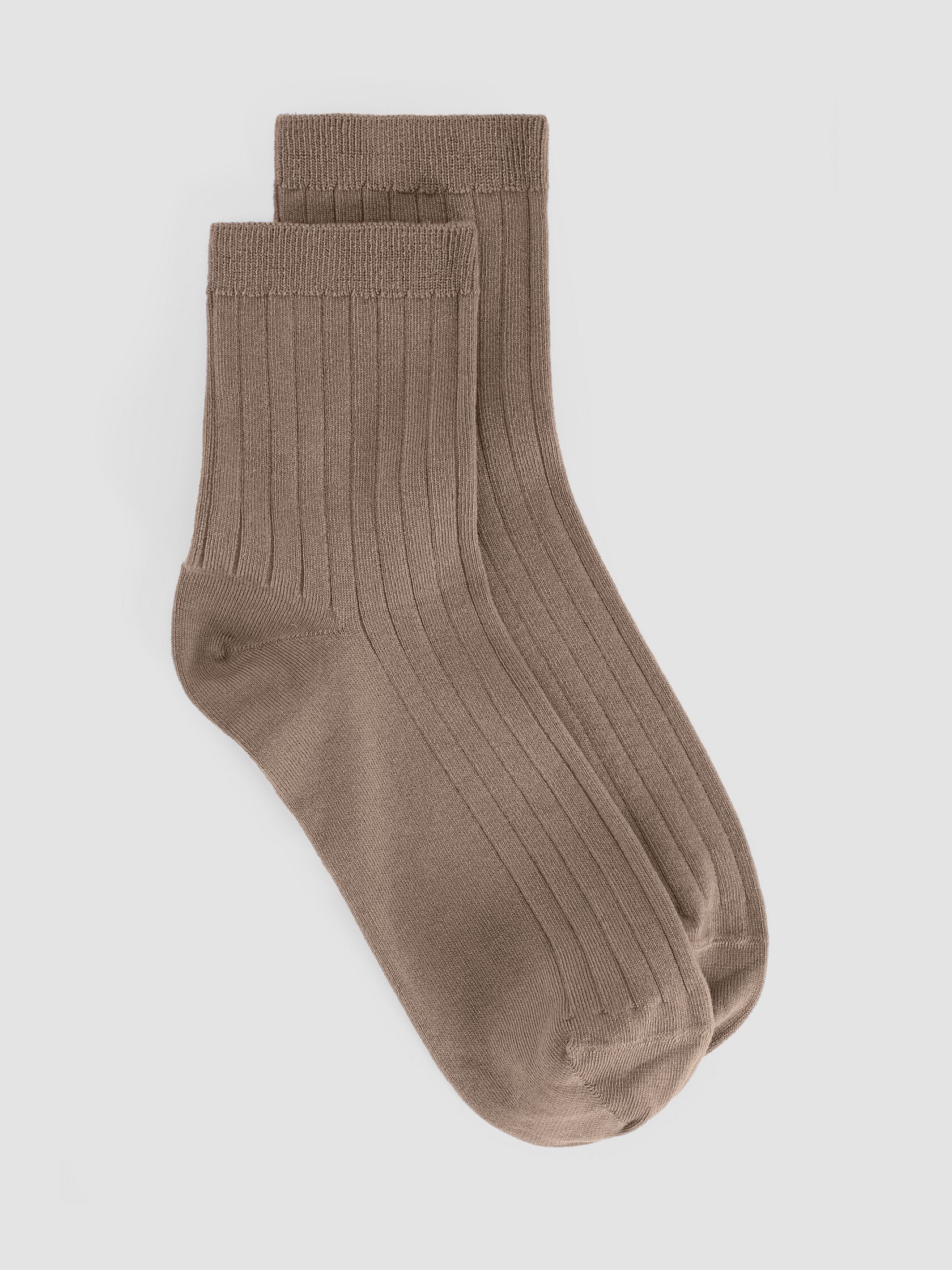 Rib Short Crew Sock