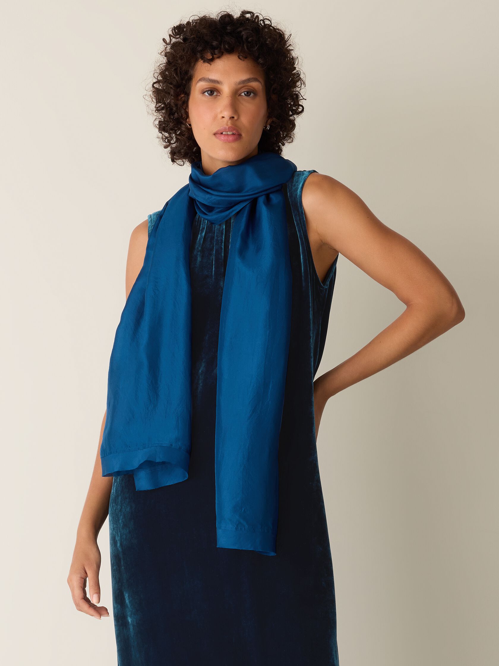 Washed Transitional Silk Scarf