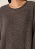 Chenille Blend Jewel Neck Top