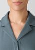 Organic Cotton Interlock Notch Collar Sleep Shirt