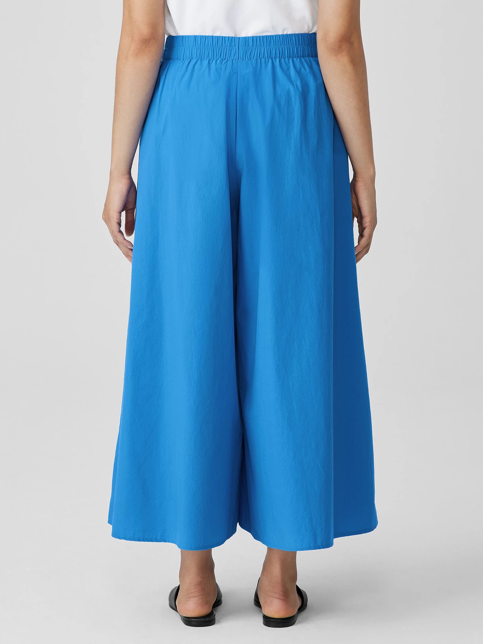 Washed Organic Cotton Poplin Skirt Pant