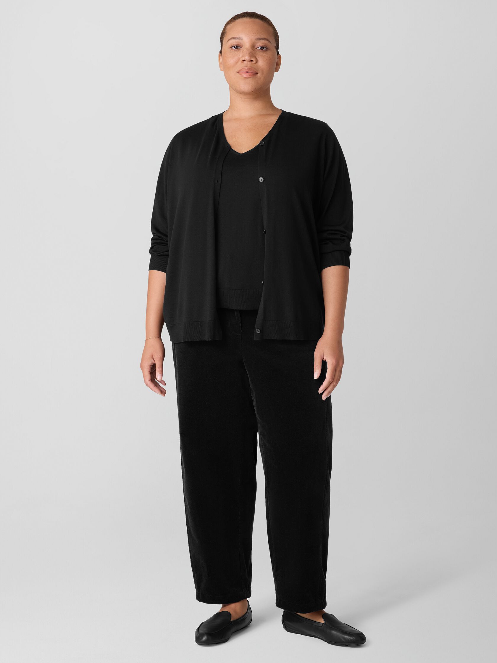 Superfine Merino Cardigan in Regenerative Wool