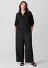 Washed Organic Cotton Poplin Classic Collar Short Shirt