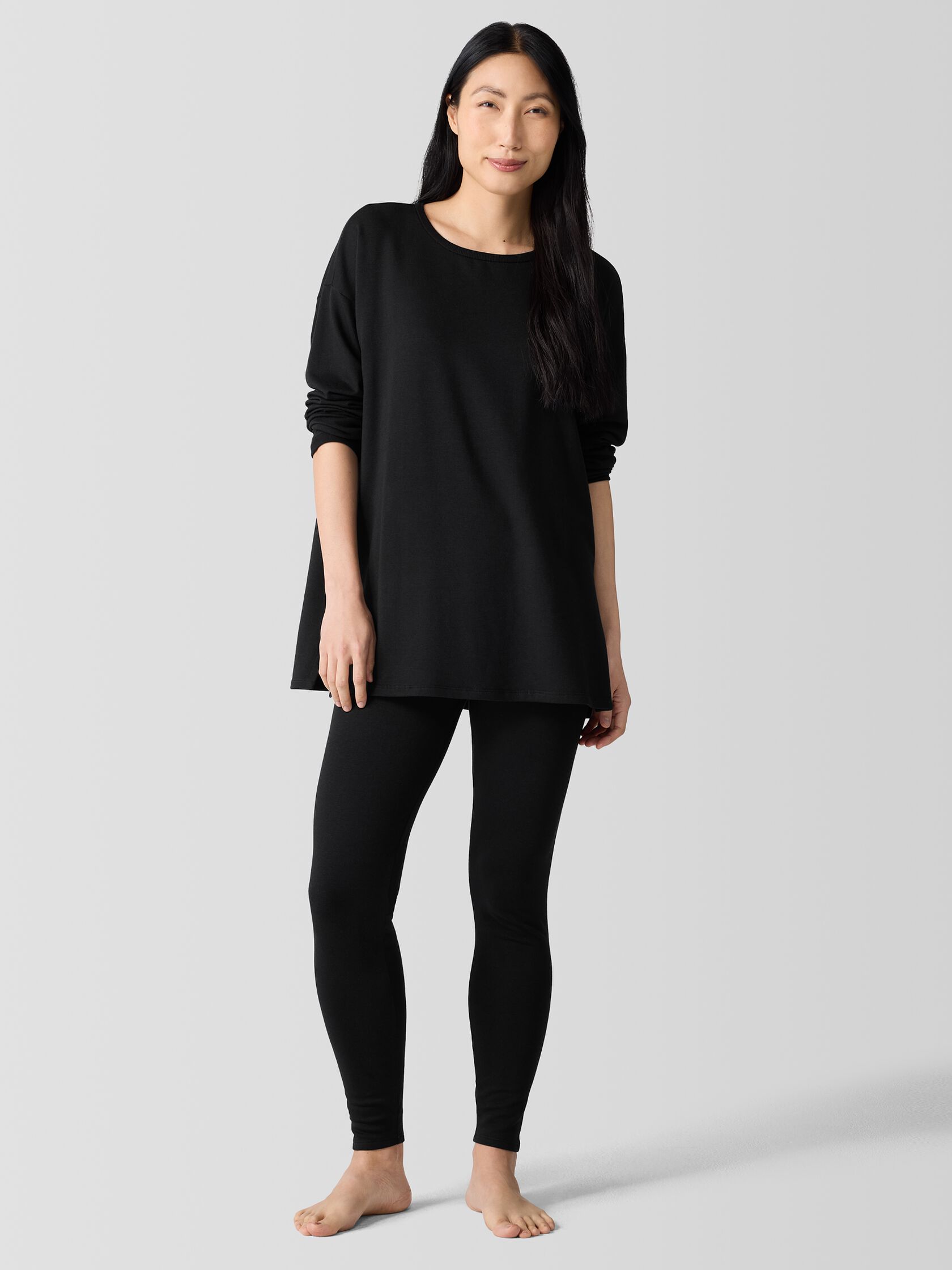 Cozy Brushed Terry Hug Long Box-Top
