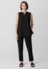 Washable Stretch Crepe Cuffed Pant