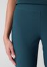 Cotton Blend Ponte Slim Pant