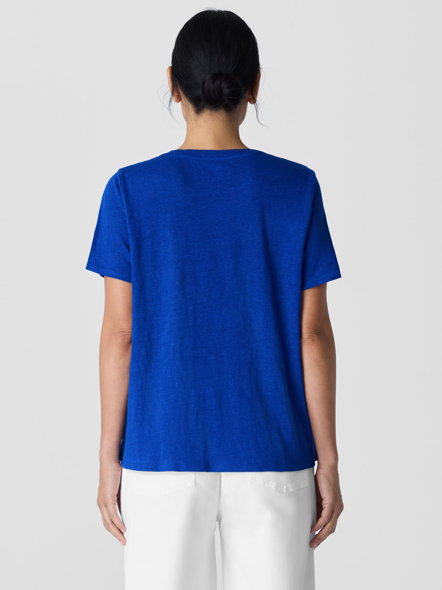 Organic Linen Jersey Crew Neck Tee