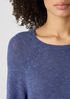 Organic Linen Cotton Slub Crew Neck Top