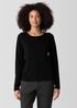 Peruvian Cotton Blend Crew Neck Top