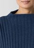 Recycled Wool Cashmere Funnel Neck Top